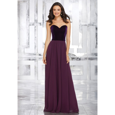 Godet Gown Bridesmaid Dress